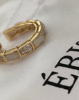 Solara - 14K vergoldeter Ring mit Zirkon