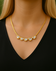 Heart Spark - 18K vergoldete Halskette mit Zirkon