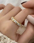 Clarity - Ring aus Edelstahl mit Zirkon
