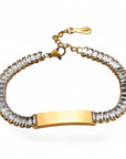 Armband Gravur mit Zirkon
