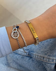 Armband Gravur mit Zirkon