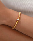 Amara - Armband aus Edelstahl mit Zirkon