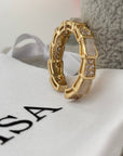 Solara - 14K vergoldeter Ring mit Zirkon