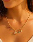 Shell - 18K vergoldete Halskette
