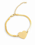 Gravierbares Armband mit Herzplatte