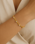 Bijou Heart - 18K vergoldetes Armband