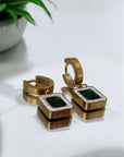 Melody - 18K vergoldete Ohrringe mit Zirkon