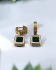 Melody - 18K vergoldete Ohrringe mit Zirkon