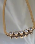 18 Karat vergoldete Halskette