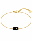 Aura Armband mit Naturstein|Edelstahl