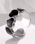 Love - Verstellbarer Ring aus Edelstahl
