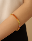 Märchenlicht - Edelstahl Armband mit farbigen Zirkon