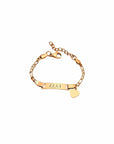 Gravierbares Baby/Kind Armband mit Herz Anhänger