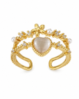 Fiora Ring|Edelstahl|Verstellbar