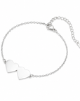 Doppelherz Armband|Gravur