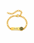 Gravierbares Baby/Kinderarmband mit Fussball
