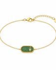 Aura Armband mit Naturstein|Edelstahl