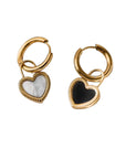 Herzgeflüster - 18K vergoldete Ohrringe