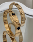 Five Leaf clover 18K vergoldet