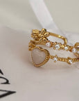 Fiora - 14K vergoldeter Ring mit Zirkon