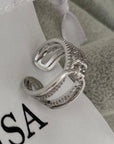 Elara - Doppellagiger Edelstahl Zirkonring