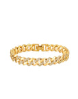 Twist - 14K vergoldetes Armband mit Zirkon