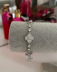 Amara Bloom - Edelstahl Armband mit Zirkon