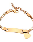 Baby/Kind Gravur Armband mit Herz Anhänger