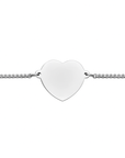 Herzplättchen-Armband|Edelstahl|Gravur
