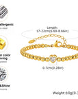 Amara - Armband aus Edelstahl mit Zirkon
