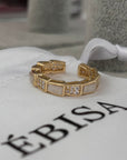 Solara - 14K vergoldeter Ring mit Zirkon