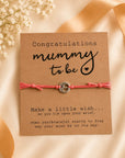 Mommy to Be Armband mit Botschaftskarte