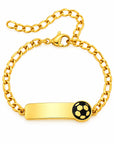 Gravierbares Baby/Kinderarmband mit Fussball