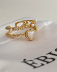 Fiora - 14K vergoldeter Ring mit Zirkon