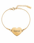 Gravierbares Armband mit Herzplatte