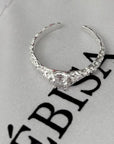 Licht - Verstellbarer 925 Echtsilber Ring