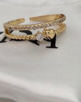 Aveline- Verstellbarer Ring aus Edelstahl