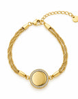 Gravierbares Armband mit Zirkon Platte