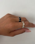 Love - Verstellbarer Ring aus Edelstahl