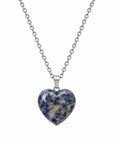 Heart Halskette mit Naturstein