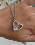 Love - 18K vergoldete Halskette mit Zirkon