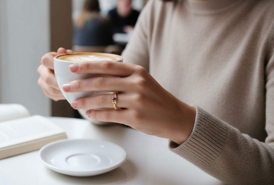 Licht - Ring|925 Echtsilber|