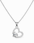 Love Halskette|Edelstahl|Zirkon