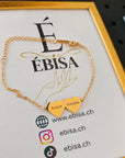 Gravierbares Armband mit Doppelherz