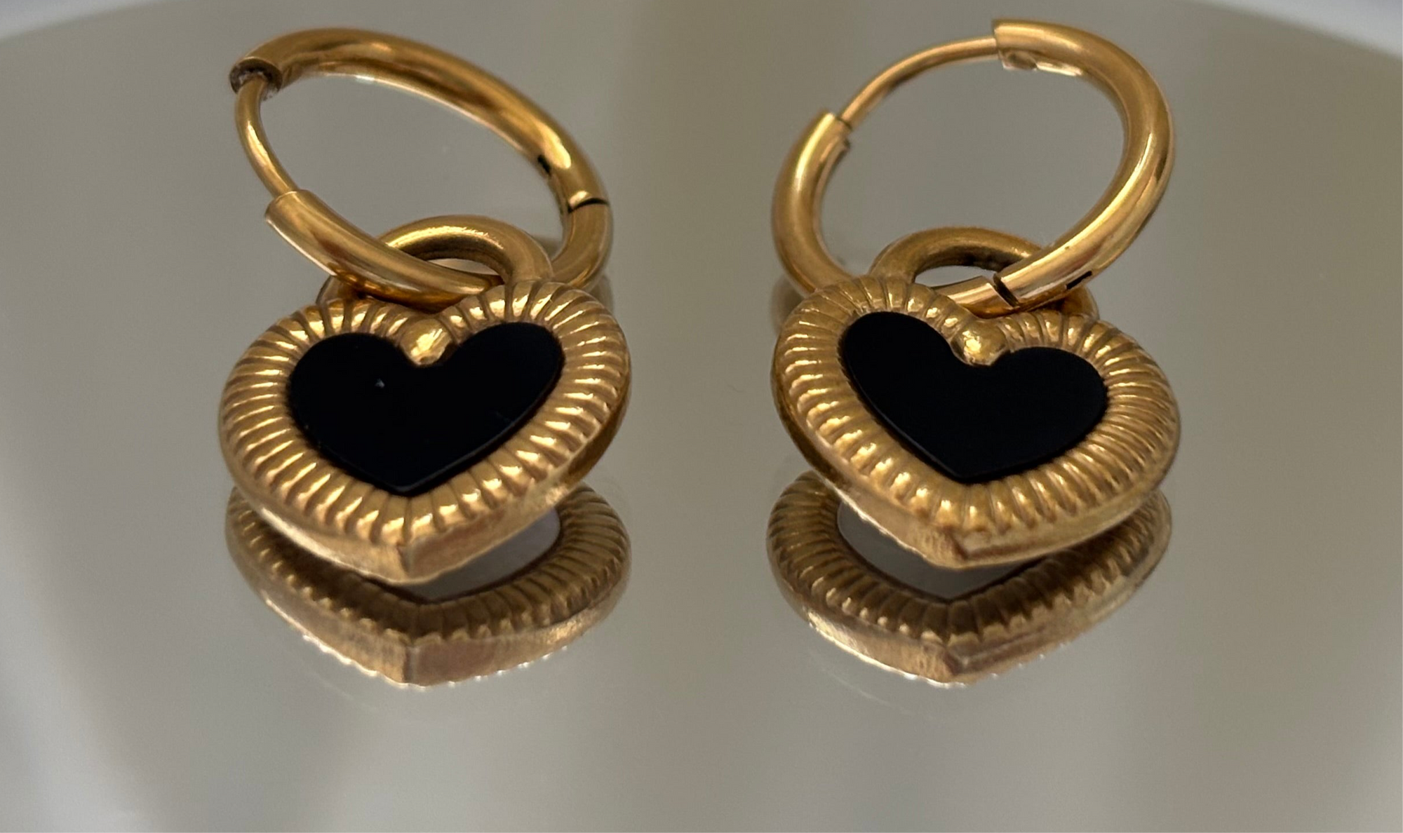 Herzgeflüster-Set 18K vergoldet