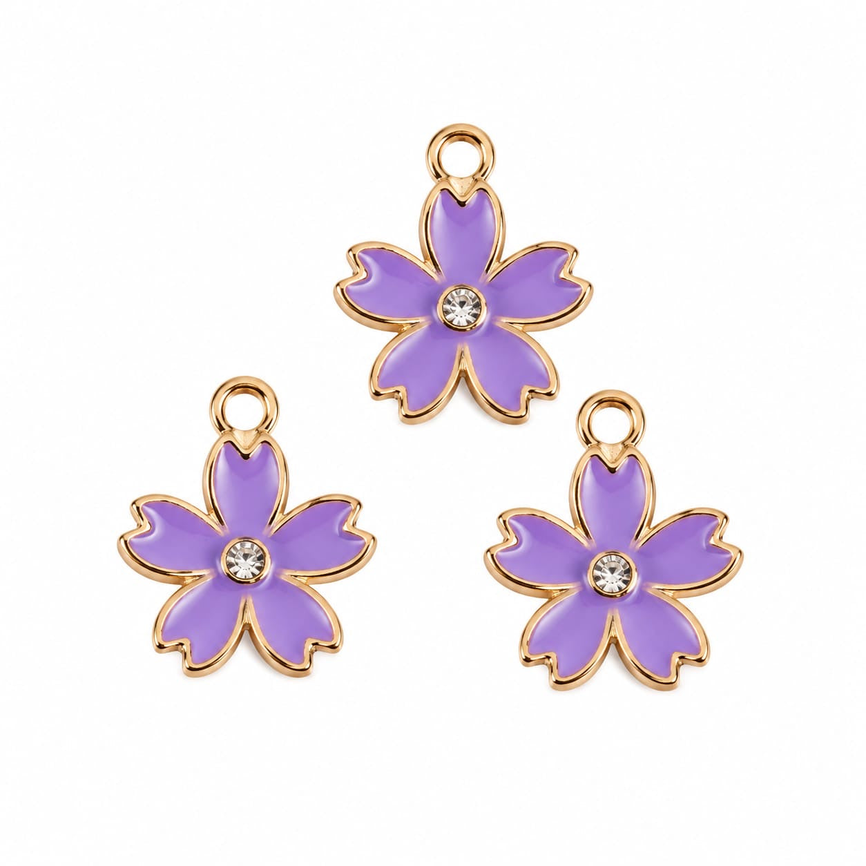 Violette Blümchen Anhänger