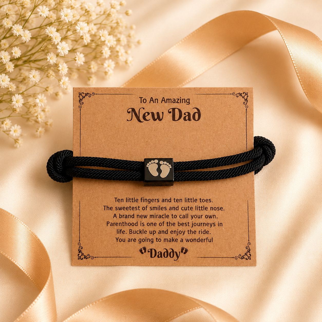 Daddy Armband mit Botschaftskarte