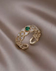 Diamantflair Ring 14K vergoldet