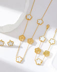 Bloom Five Leaf - Edelstahl Set