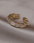 Solara Ring 14K vergoldet